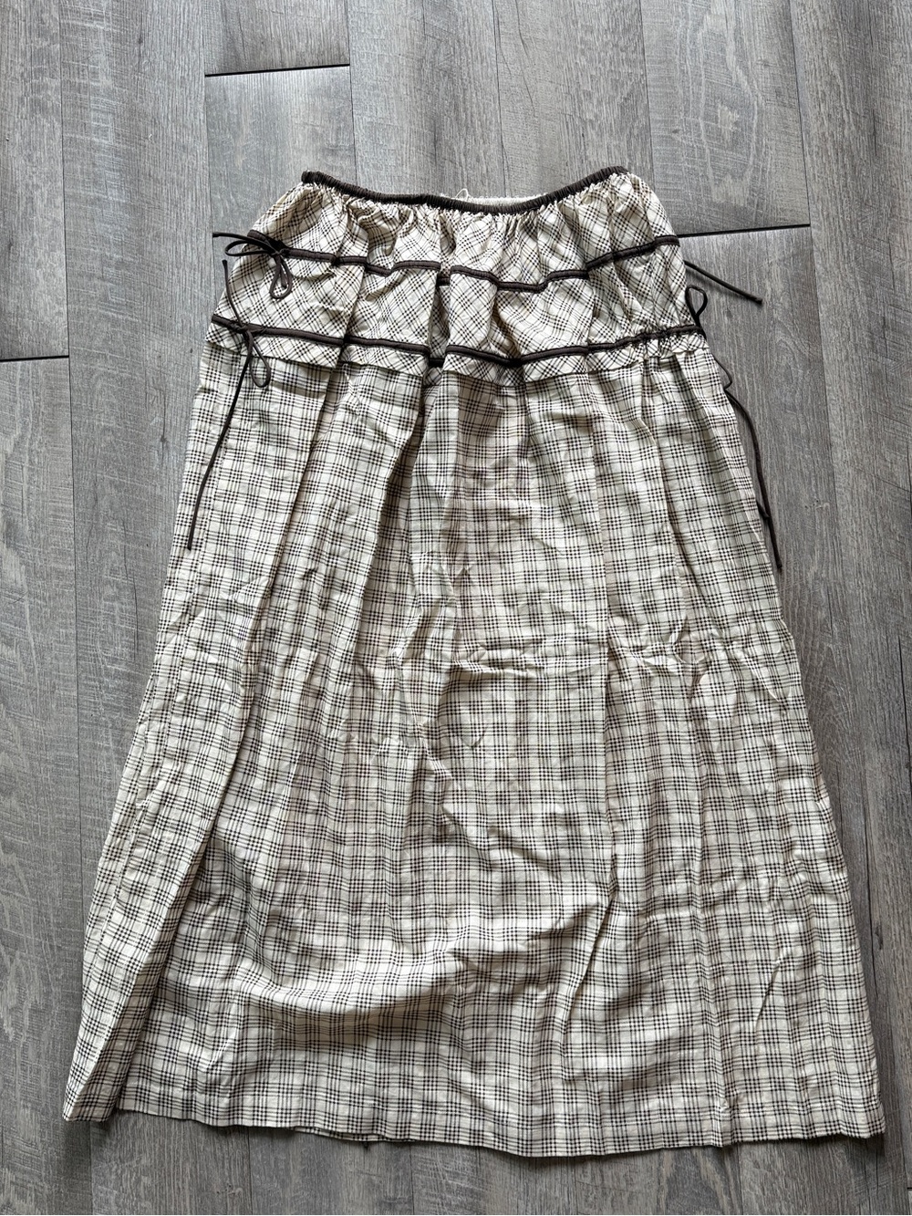 Drop waist checkered shirt - Picture 3 of 4